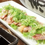 薩摩知覧鶏ももたたき