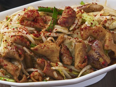 【ホルイチ】ホルモン味噌一味炒め