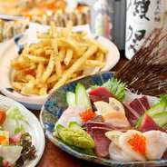 【2時間飲み放題付き】
名物｢フライドチキン｣・柔らかな｢豚肩ロースステーキ｣など全8品