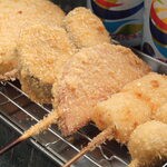 3本:500円(豚・玉ねぎ・チーズ)
5本:750円(豚・玉ねぎ・チーズ・焼売・エビ)
