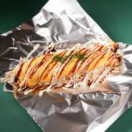 豚肉をクルッと玉子で巻いてあります！