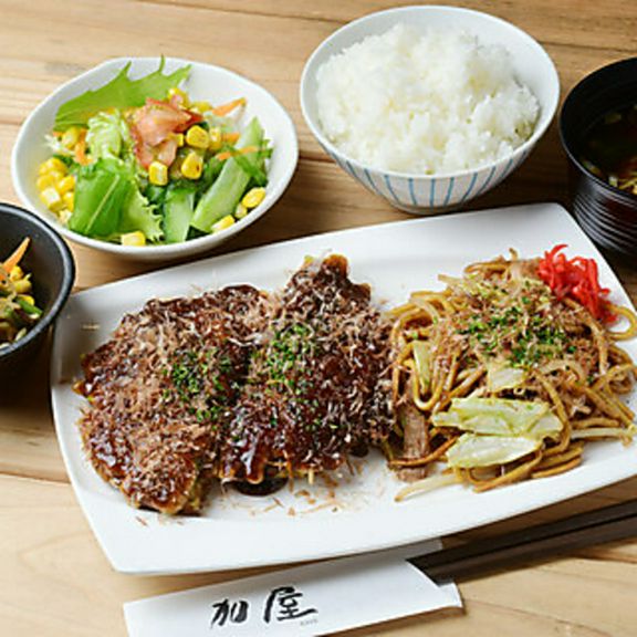 お好み焼＆焼きそば定食