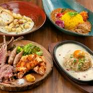 食べ応えのある肉料理もあり、がっつり食べたい人にもピッタリ