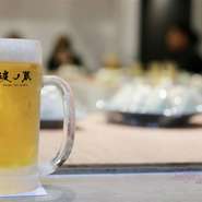 キンキンに冷たい生ビールとともに、季節の美味しいをお召し上がりください!!