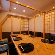 リニューアルを期に新設された全4部屋の個室席