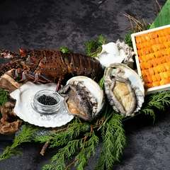 《蘭ranコース》A5黒毛和牛に大伊勢海老と鮑がついたコース