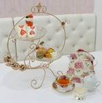 当店の可愛いと美味しいを詰め合わせた贅沢なセット
フルーツサンド、スコーン、フレンチトースト、紅茶のジュレ、ドリンクが付いています
紅茶を選ばれた場合は、素敵なティーカップが選べるティーカップセレクトも