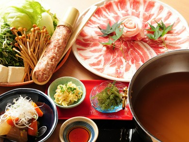 木の温もり溢れるおしゃれな店内で贅沢にしゃぶしゃぶ女子会！！
