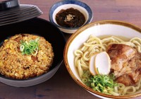 琉球炒飯、 軟骨ソーキそば、ハチミツもずく酢