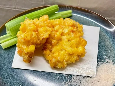 【やさい】人気!! とうもろこしのかき揚げ