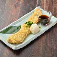 もち豚の天ぷら おろしぽん酢