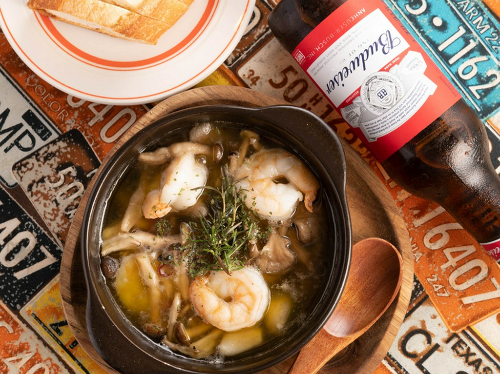 エビのアヒージョ