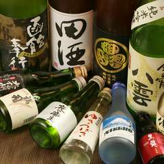 道産のものを中心に全国の旨い酒を厳選。銘柄もサイズも豊富な『日本酒各種』