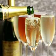 なみなみスパークリング　白〈辛口〉