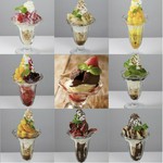 パフェは全部で10種類＋α
お好きなフルーツやスイーツでオリジナルのパフェをお楽しみください。