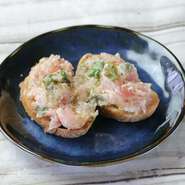 ケッパーと玉ねぎが良いアクセントになったマグロのタルタル！