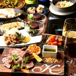 【2時間飲み放題付き！】大人気「KICHIRIチョイスグレードステーキ」をメインに楽しむ贅を尽くしたプラン。