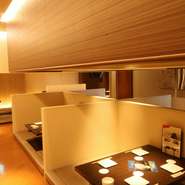 人気のボックス席