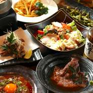 当日人数様減少、キャンセルの場合にはキャンセル料を頂く恐れが御座います。／当日ご予約の際には一部お料理内容変更頂く恐れが御座います。／アレルギー等でお料理内容変更ご希望御座いましたら、お気軽にお問合せ下さい。／写真はイメージです。