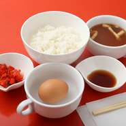 ＋80円で玉子2個とご飯大盛り