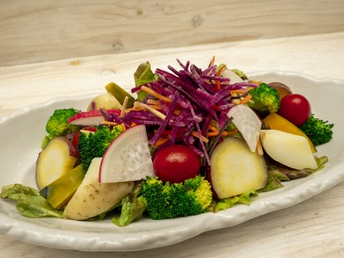 太陽の光、土の恵み、豊かな水で育まれた野菜を使用『三浦野菜の彩りサラダ』