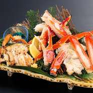 海鮮メニューを豊富に取り揃えています！　北海道源泉食材にあわせたお酒もご用意しております。