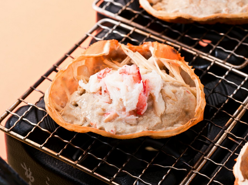 蟹味噌甲羅焼き