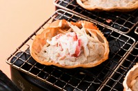 蟹味噌甲羅焼き