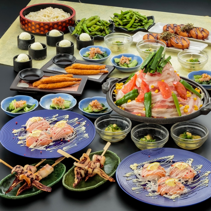 6/17~ [Summer Party] Enjoyment Course | 10 dishes with pork and summer vegetables as the main dish + 2 hours of all-you-can-drink for 4,000 yen