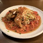 想像を超える旨さ。擦りたて生姜とパルミジャーノチーズと共に・・・。