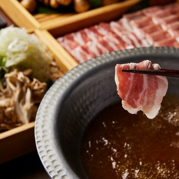 【黒兵衛コース】全10品･大人気！絶品生姜出汁しゃぶ鍋付きコース