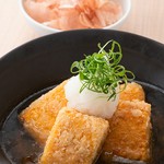 だし巻き玉子を揚げ出しに！おすすめの逸品です。