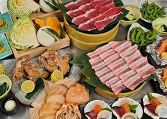 メイン料理が「お肉たっぷり焼肉BBQ」がついた歓迎会・送別会に最適なコースです。