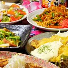 九州・沖縄　前菜3種盛を前菜に、ゴーヤチャンプル～、宮崎名物チキン南蛮がついた当店スタンダードコース