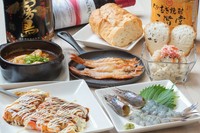 イタリアンで経験を重ねた料理人が、さまざまな手法で鮮度抜群の海の幸の魅力とおいしさを引き出す一品料理。パスタ・揚物・刺身など、バリエーションも豊富。新鮮な魚貝類を多彩なメニューで楽しめます。