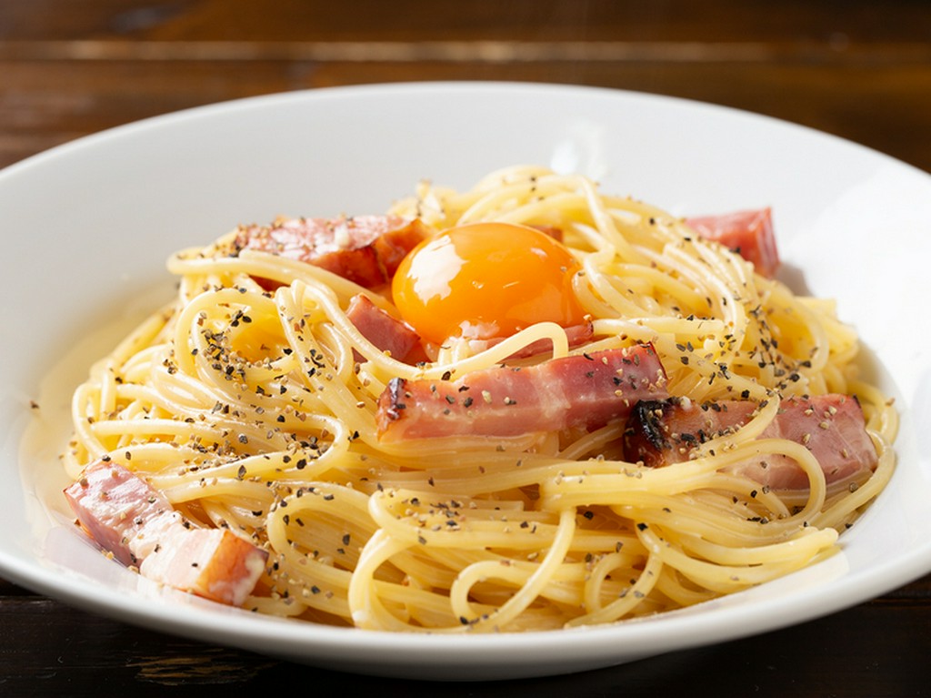 濃厚『味噌カルボナーラ』