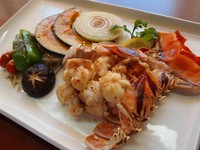 ロブスターテイル・野菜焼き