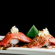 高品質の肉を使用し、料理人のこだわり抜いた調理法で仕上げられた逸品が揃います。センスあふれるメニューと、食材の持ち味を活かした料理は、どれも記憶に残るおいしさです。