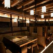 落ち着いたテーブル