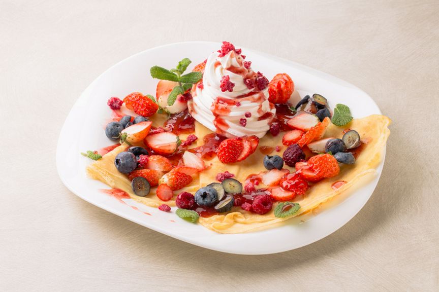 北海道産の旬フルーツをたっぷりと使ったスイーツも大人気