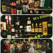 レストラン、ダイニング では 珍しく…ウイスキー・焼酎 等、ボトルキープのご利用が可能です。
吉四六・山崎・