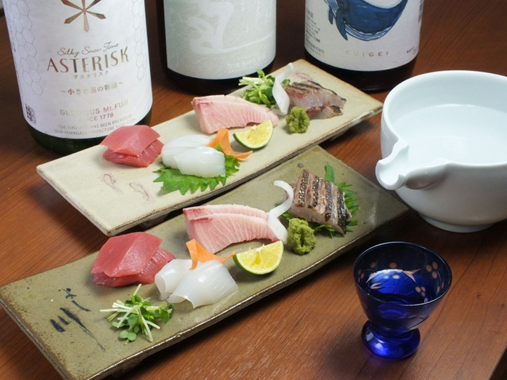 お刺身の3種盛り合わせ
