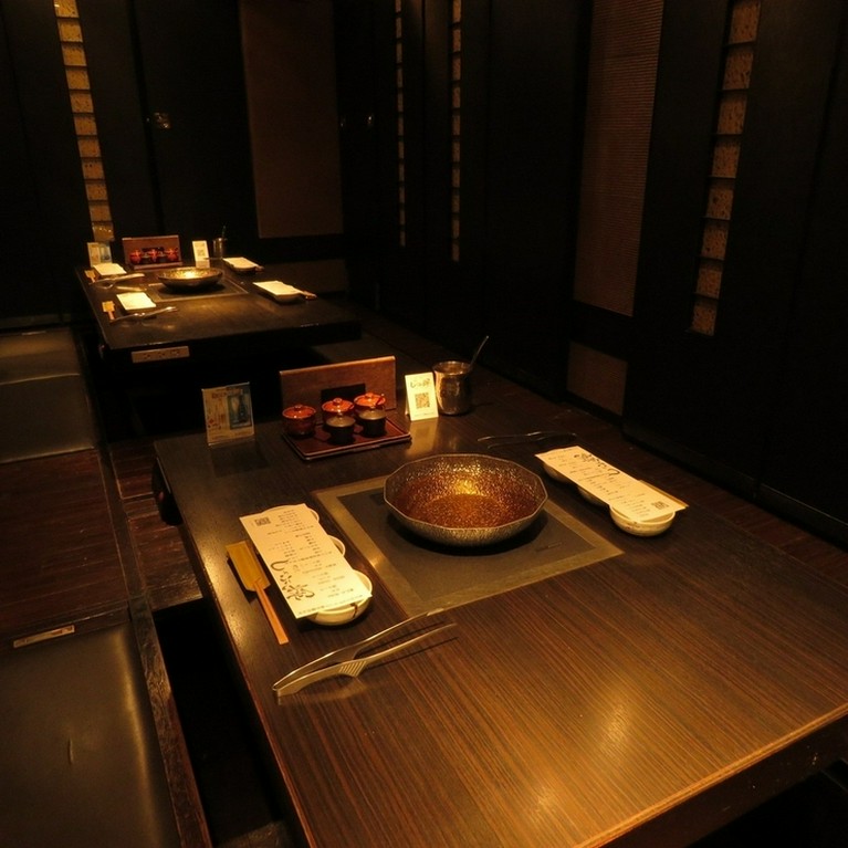 プライベート空間で、リラックスしながら食事を楽しめる