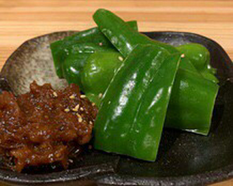 パリパリピーマン（自家製肉みそ付）