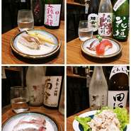 利き酒師で日本酒講座も開いている店主は日本酒をもっと楽しんで欲しいとの思いが強い。
蔵元のエピソードを交えながら個々の銘柄を解説。
日本酒選びの必殺技を伝授いたします。