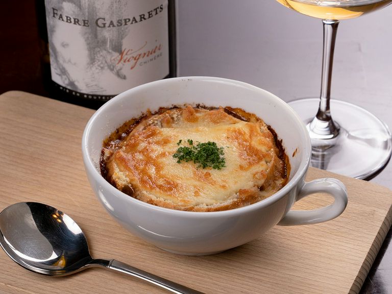 チーズ&オニオンのグラタンスープ(1人前)