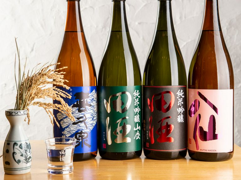 青森を中心に各地から集められた日本酒