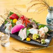漁師直送の魚たちの鮮度を、贅沢に楽しめる盛り合わせ。日によってオススメの刺身は異なるため、来店時にはぜひチェックを。1人前からオーダーできるため、1人飲みのお供にも最適です。
※写真は二人前となります。