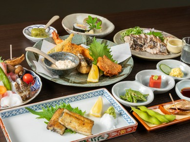地元の魚をメインにしたコースは接待・会食にお勧めです。