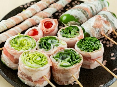レタス豚巻き串